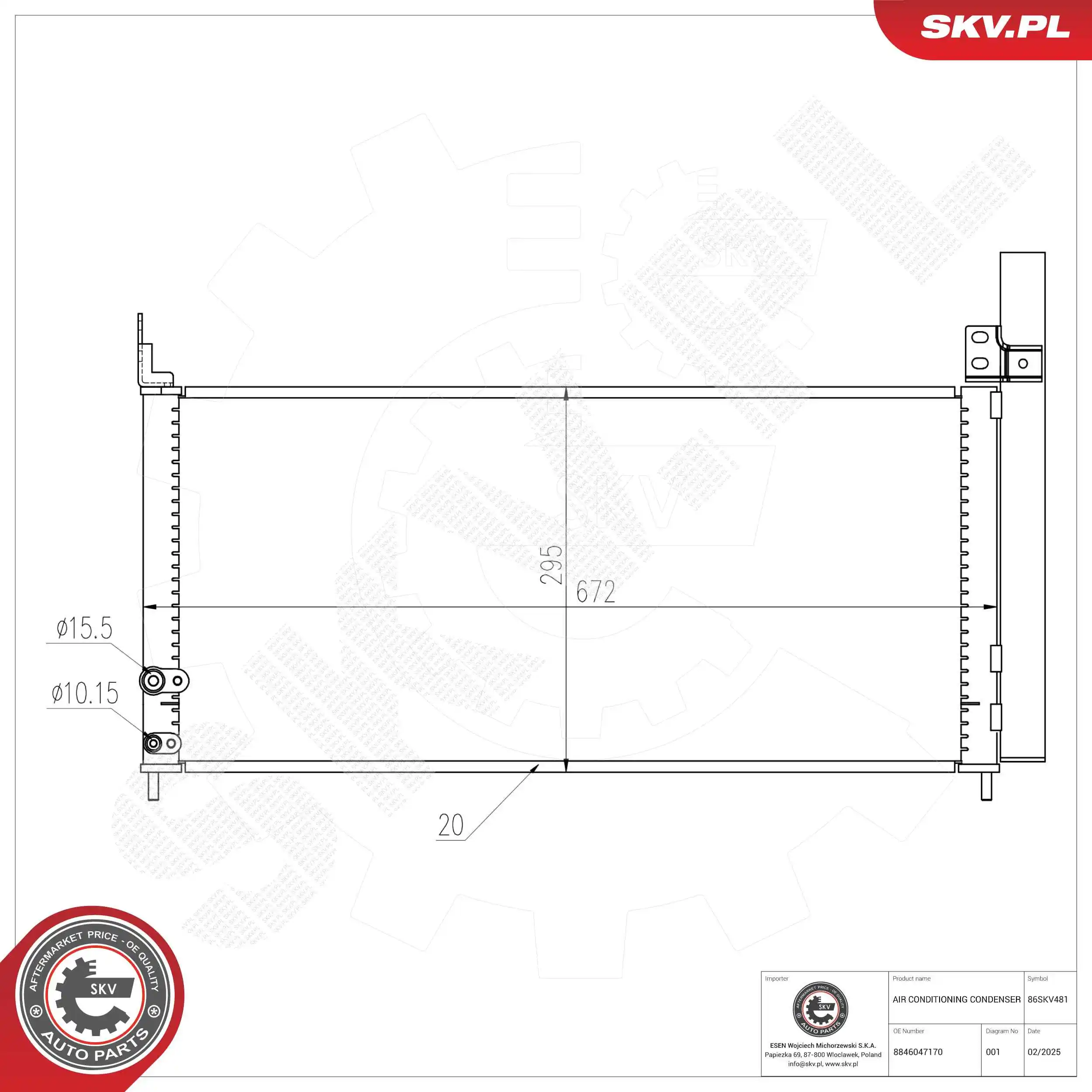 Condenser, air conditioning